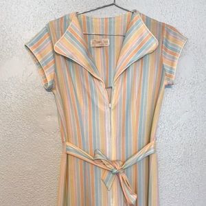 Vintage jumpsuit multicolored stripes